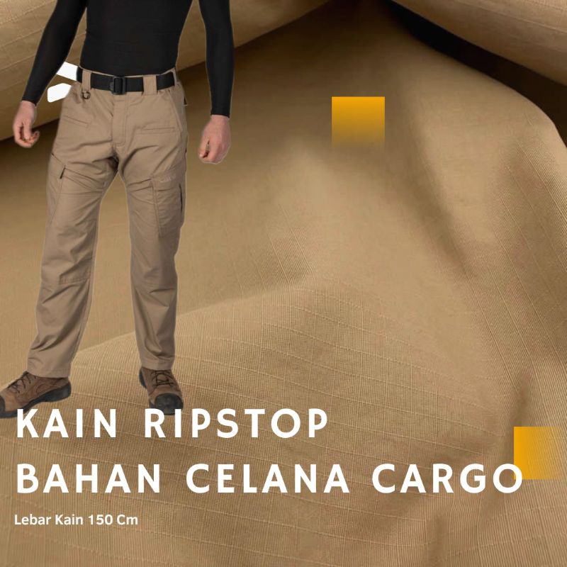 Kain Katun Ripstop Polos Bahan Celana Cargo Ripstop Bahan Kemeja lapangan Ripstop
