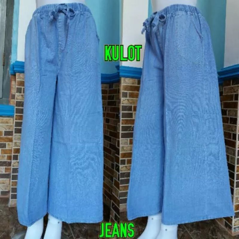 KULOT JEANS WASHED WANITA.