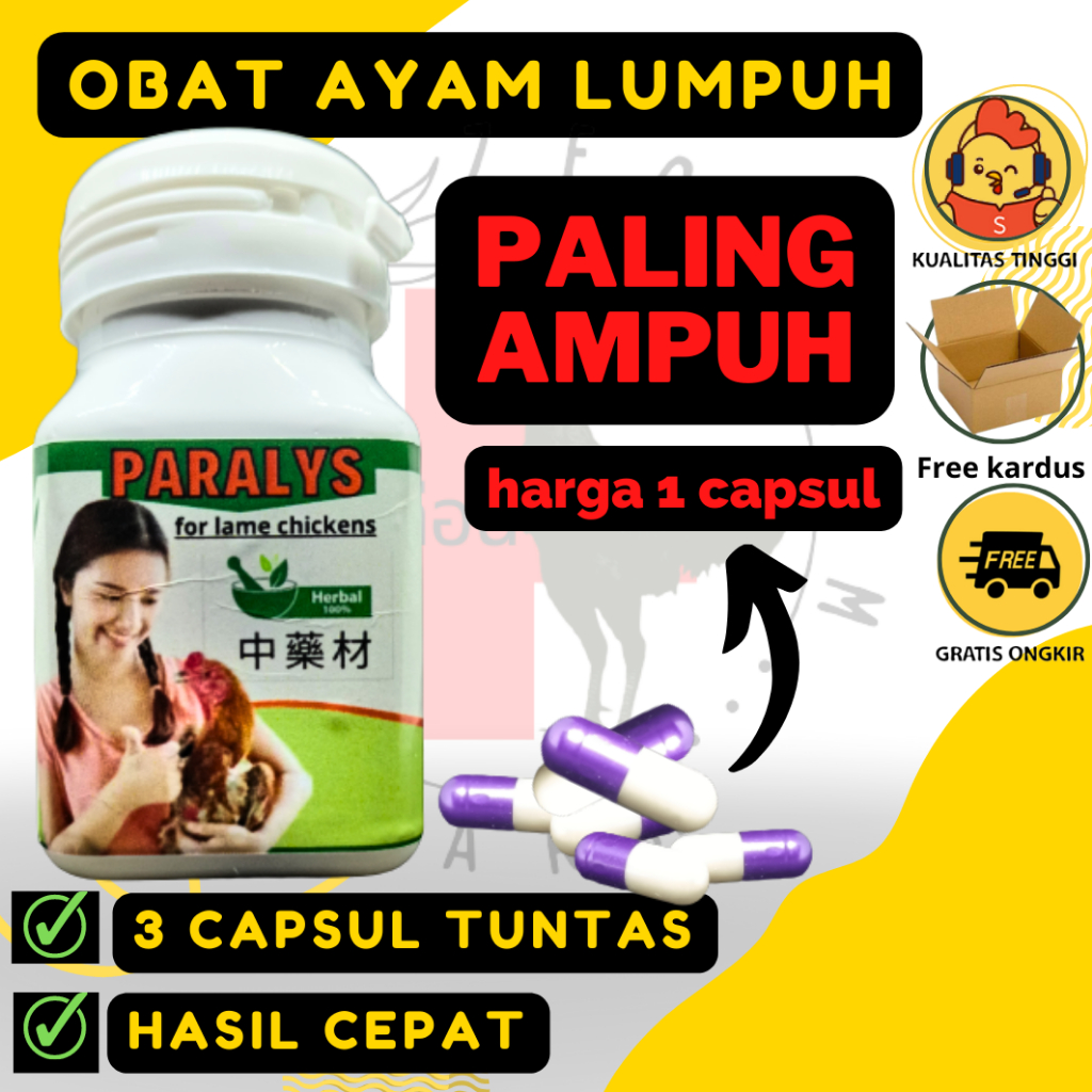 OBAT AYAM LUMPUH PALING AMPUH PER 1 CAPSUL ZEORFARM