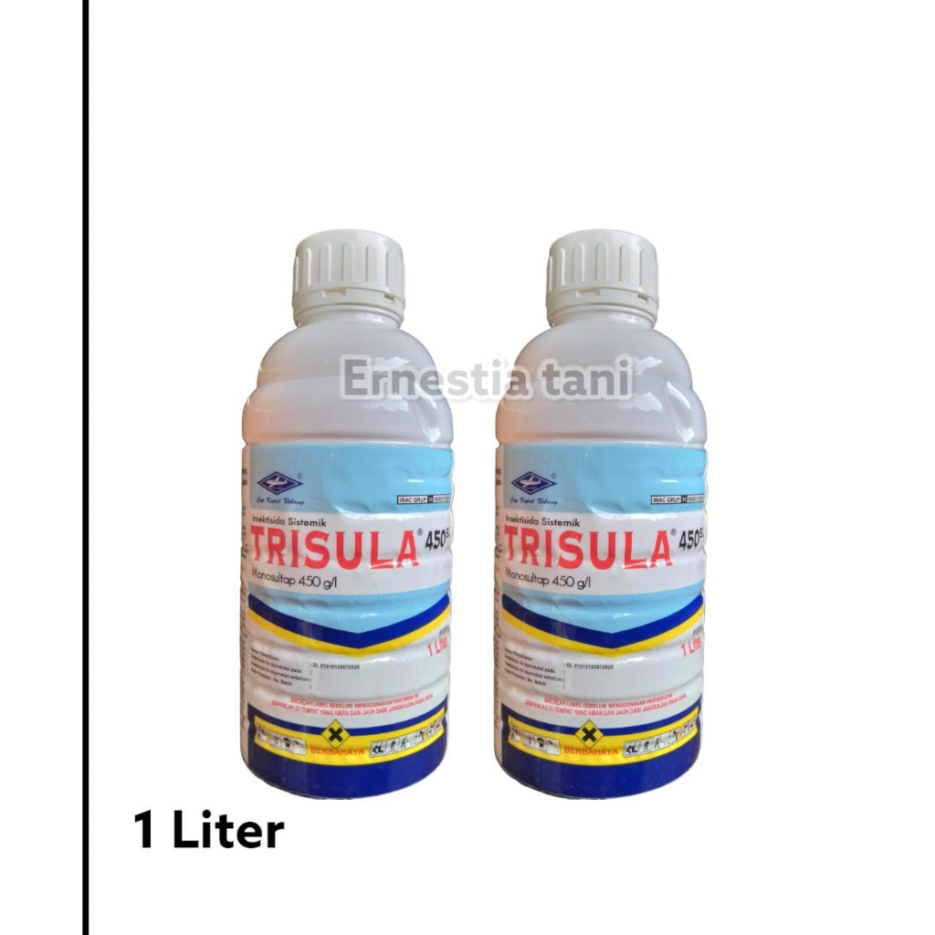 TRISULA 450 SL 1 Liter Insektisida Sistemik Monosultap 450 g/l Basmi Hama Ulat Grayak Kutu daun Hama