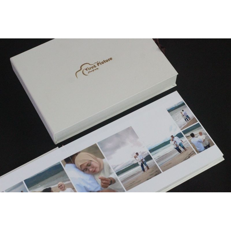 album kolase box kulit grafir