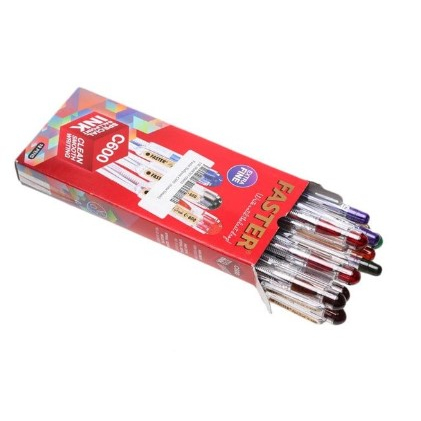 

Pulpen Bolpen Bolpoint Faster C600 0.7 Extra Fine Tip