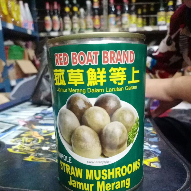 

Red boat straw mushrooms jamur merang/herring brand/jamur hitam