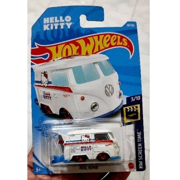 Hot Wheels Kool kombi hello kity putih new original mattel