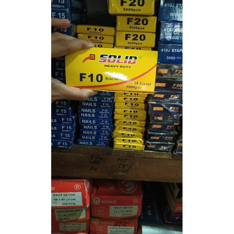 

Isi staples paku tembak F10 Solid (18 Gauge)