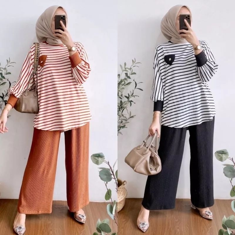 BETTINA | 9008 ROSE SET CELANA KNIT PREMIUM