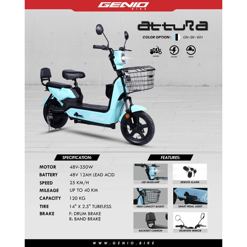 Sepeda Listrik Ebike Genio Attura