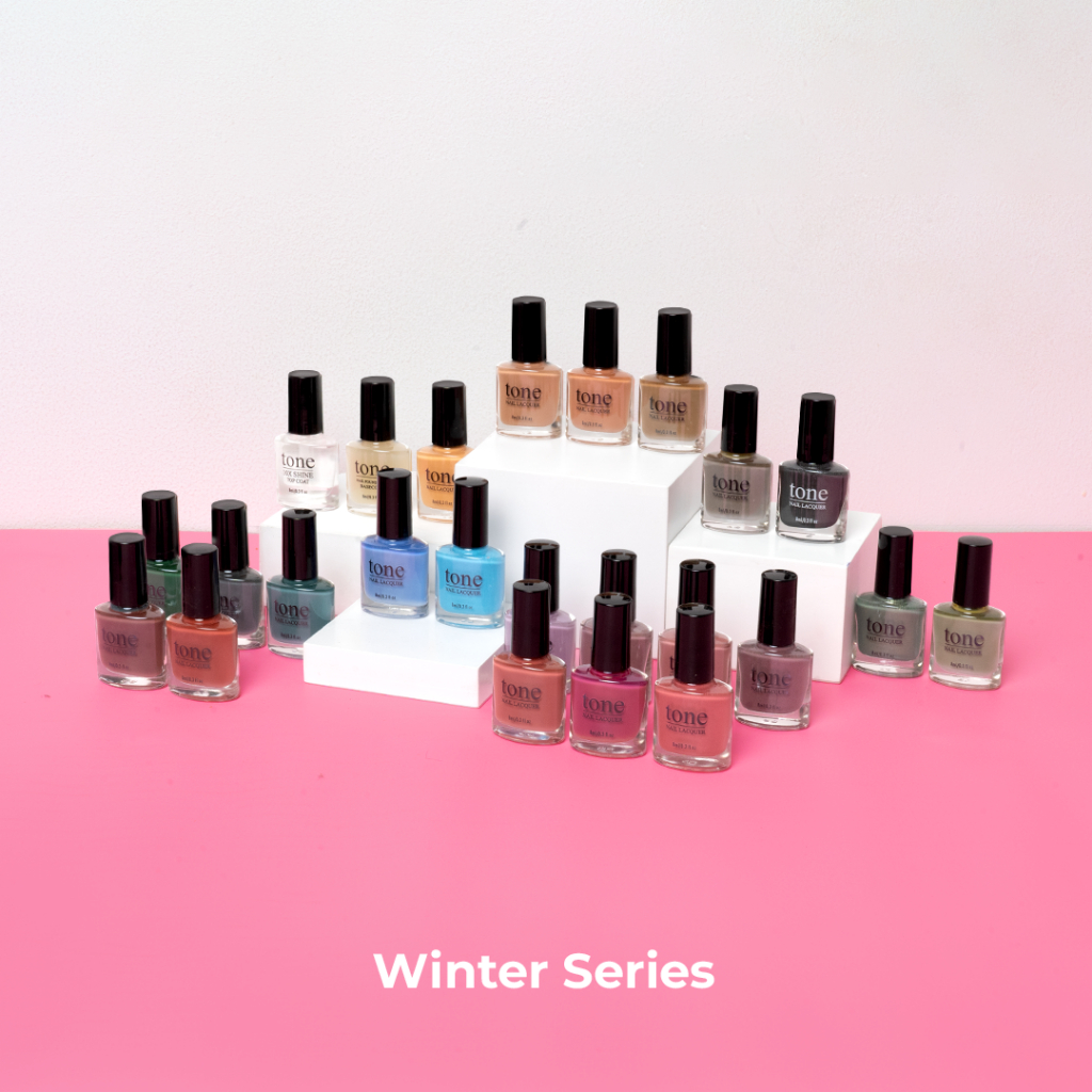 Tone Nail Lacquer Winter Mood 1 Box | Kutek Hijau | Cat Kuku | Nail Polish | Kutek Halal Muslimah