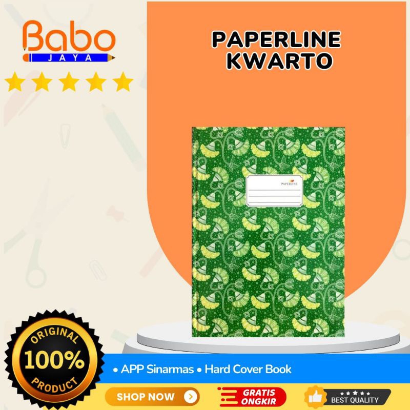 

BABO JAYA Buku Tulis Hard Cover Paperline Uk Quarto . Produk Original Dan Menggunakan Bahan Yang Berkualitas