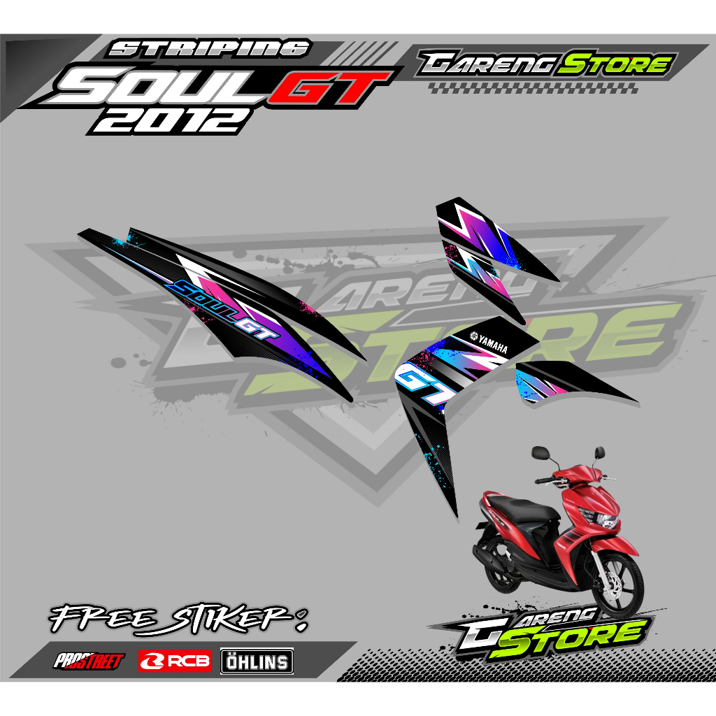 STRIPING VARIASI YAMAHA MIO SOUL GT 2012 / STIKER LIST MOTOR YAMAHA MIO SOUL GT