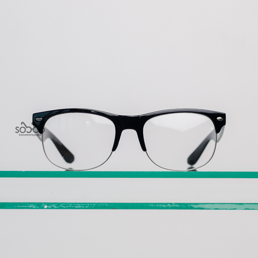 FRAME KACAMATA SEMI KOTAK TEBAL -  SASANTI 04