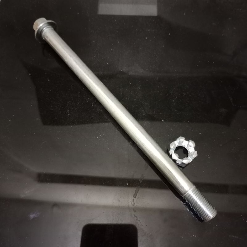 baut as roda depan yamah honda / tiang as beat vario125/150 scoopy mio xeon dll