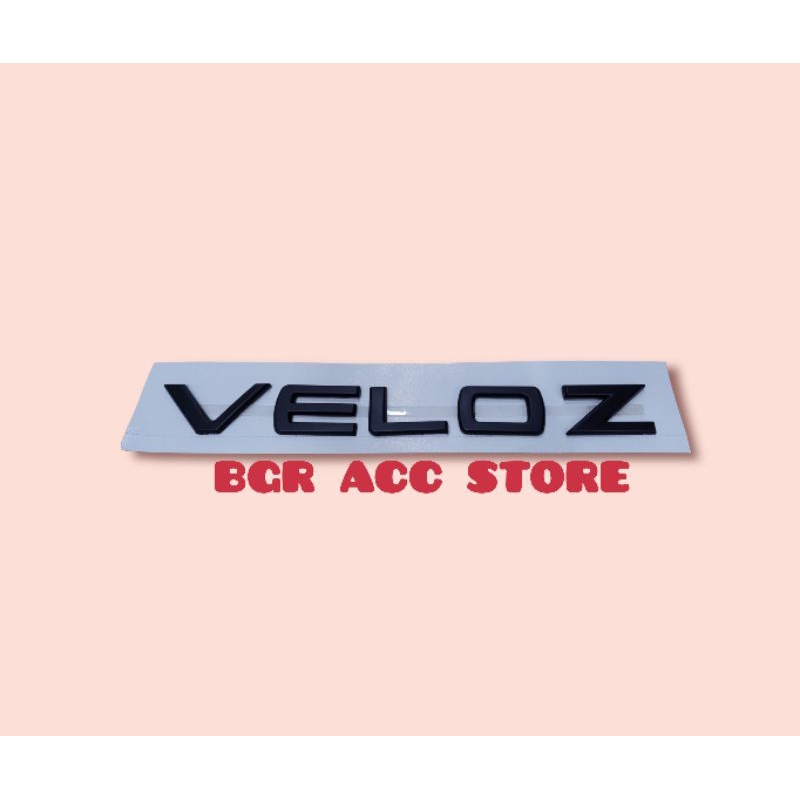 emblem cap mesin mobil Toyota Avanza Veloz hitam