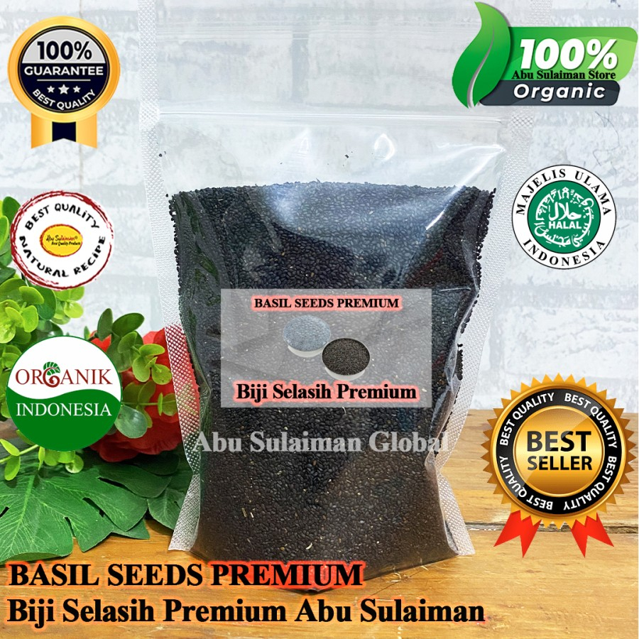 

Biji Selasih Super 100 gr /Selasih Premium / Basil Seeds Premium/ JSR Selasih Premium Quality Abu Sulaiman 100 gram / Biji Selasih Abu Sulaiman