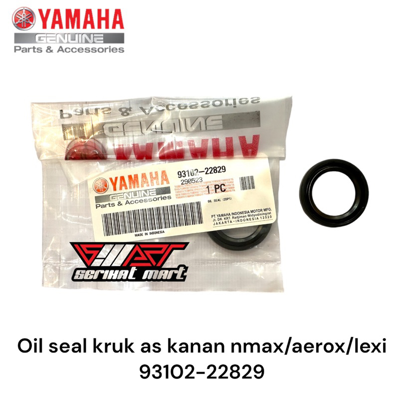 OIL SEAL KRUK AS KANAN NMAX OLD /NMAX NEW/AEROX/LEXI ORIGINAL 93102-22829