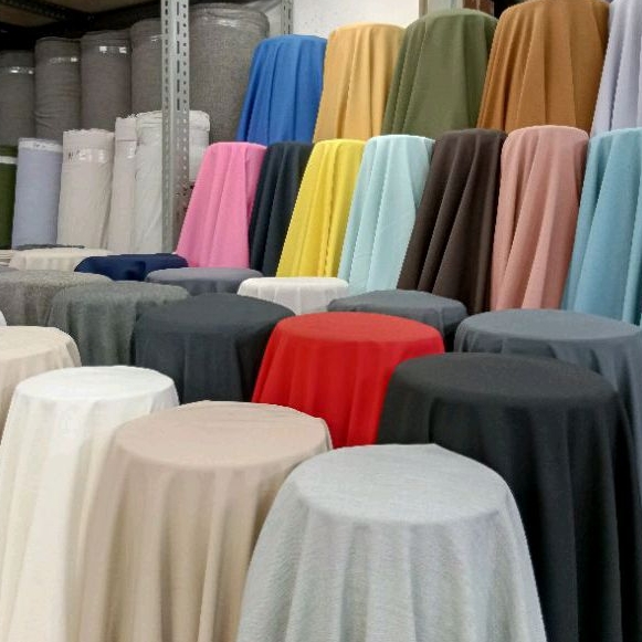 KAIN BAHAN SEMI WOL PREMIUM / SEMI WOOL STRETCH/NON STRETCH POLOS GARMENT IMPORT LENGKAP