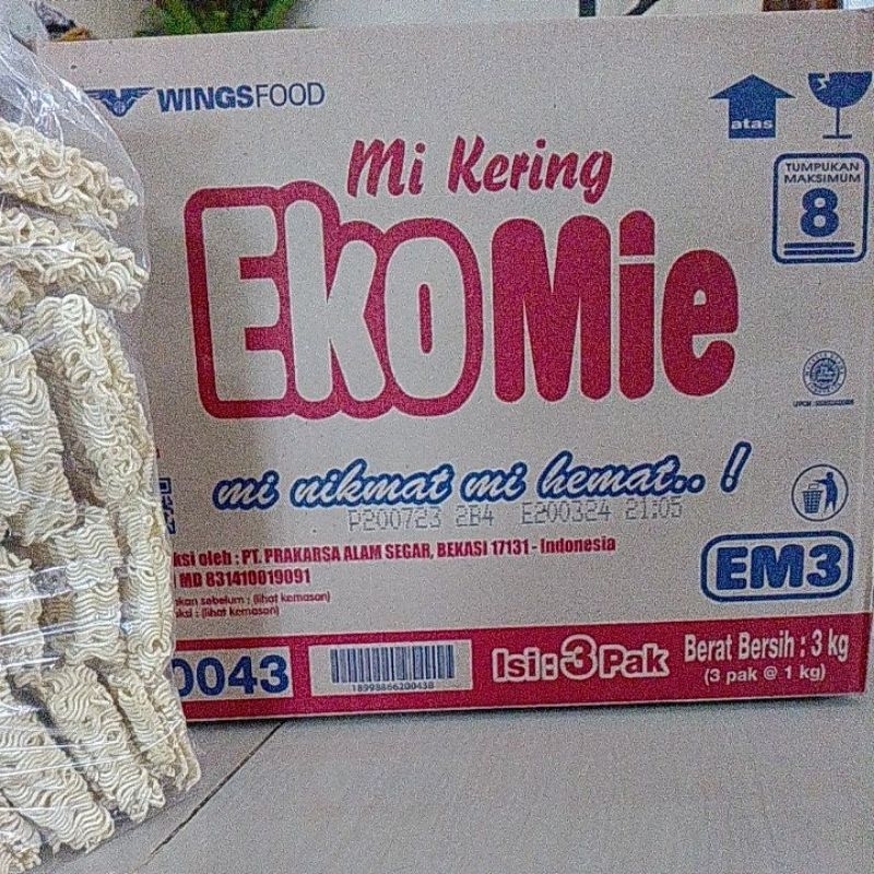 

1 Dus MIE KERING EKOMIE ISI 3pcs