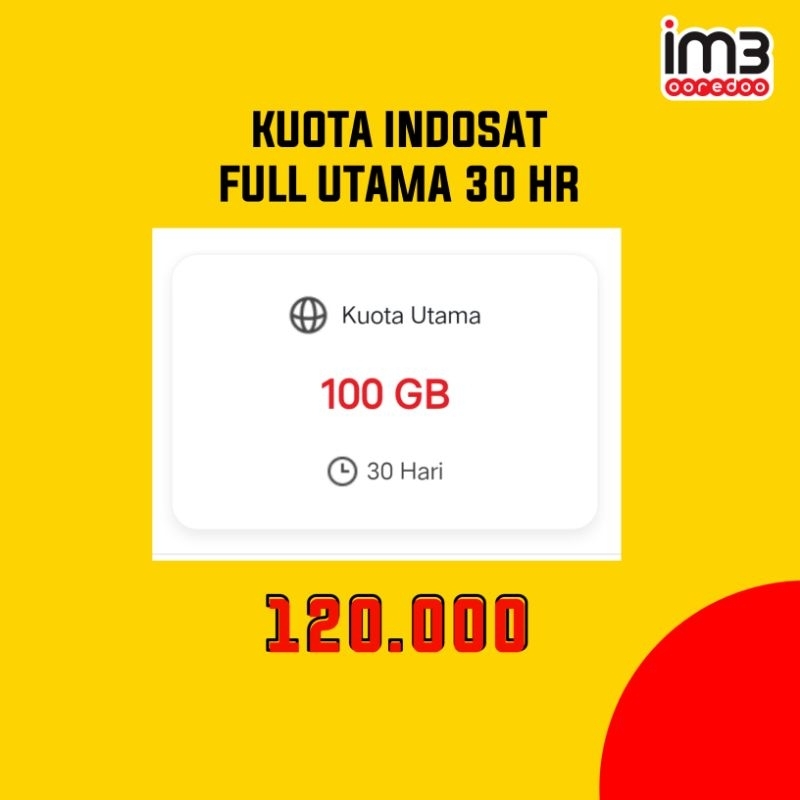 Kuota Indosat 100GB