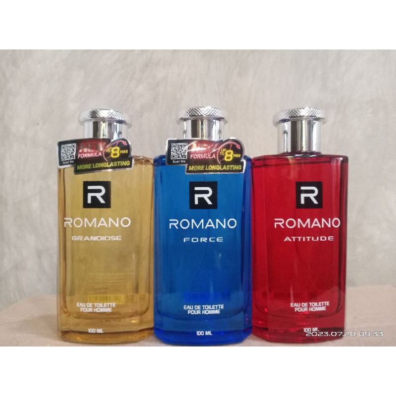 Romano Parfum EDC Eau De Cologne Pour Homme 100ml Classic/ Force/ Attitude