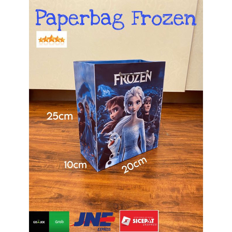

Paperbag Pembelian Kelipatan 12pcs Paperbag Motif FROZEN/SPIDERMAN Buku 20x10x25 Tas Ultah Snack Anak Goodie Bag Kids Birthday
