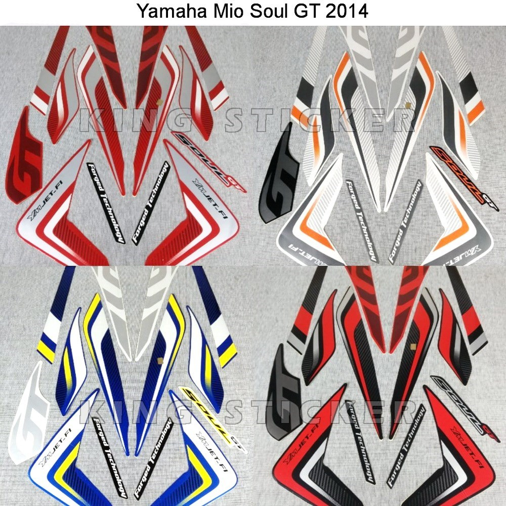 Stiker striping Yamaha Mio Soul GT 2014