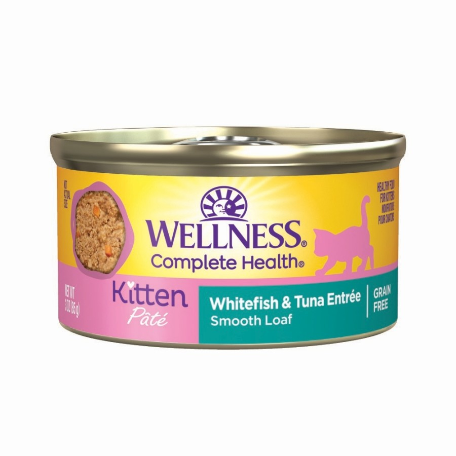 Wellness Complete Health Pate Kitten - Whitefish & Tuna- 3oz- Cat Food