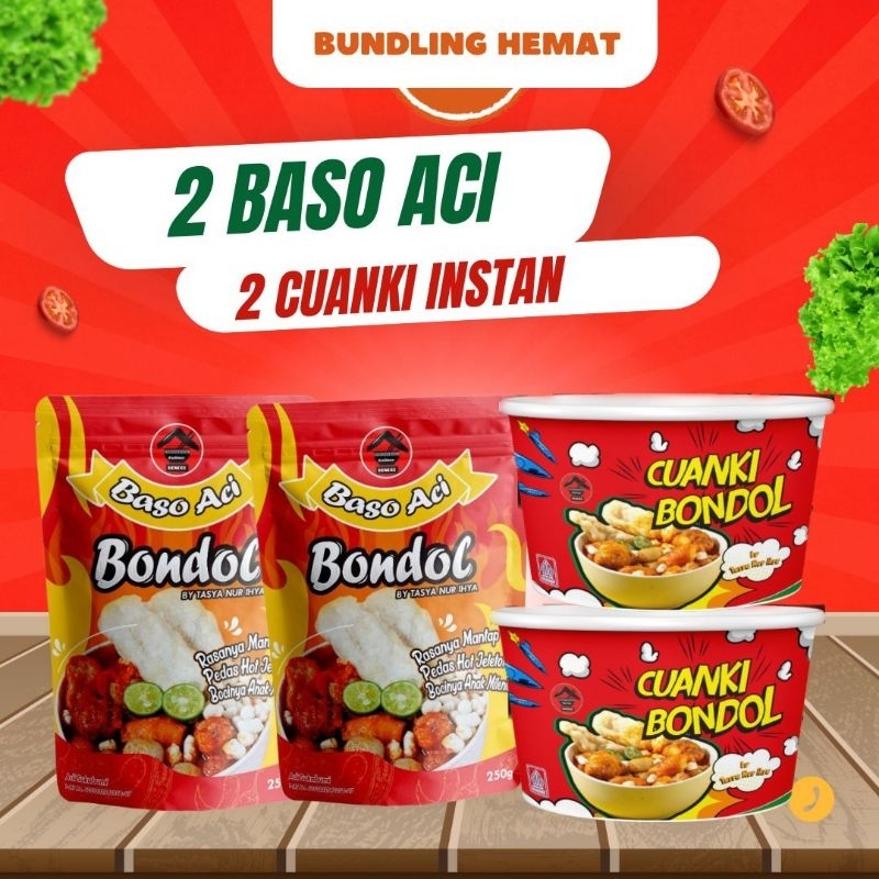 

Bundling Paket Hemat 2 Baso aci dan 2 Cuanki