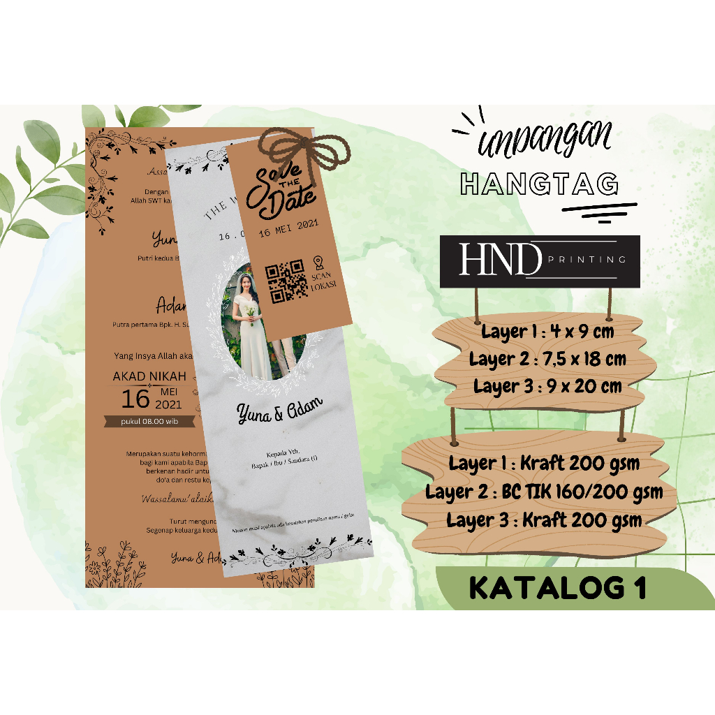 

UNDANGAN PERNIKAHAN HANGTAG EXCLUSIVE DESAIN