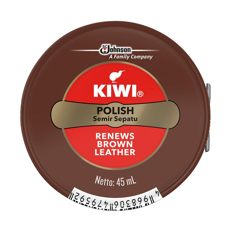 KIWI SHOE POLISH SEMIR SEPATU 45 ML Asli Warna Coklat