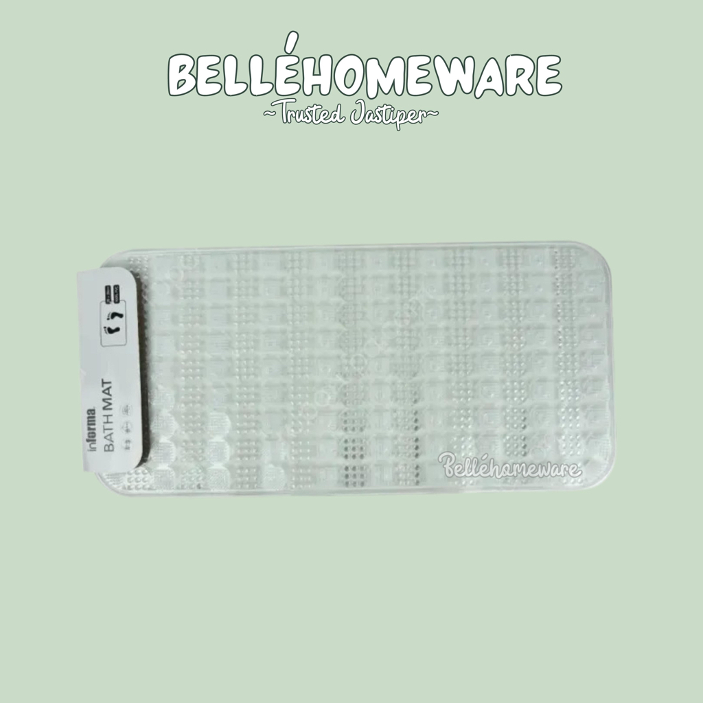 KESET DALAM KAMAR MANDI ANTI SLIP PUTIH BENING 1PCS BATH MAT