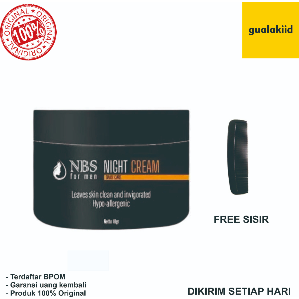 NBS FOR MEN NIGHT CREAM 100% ORIGINAL