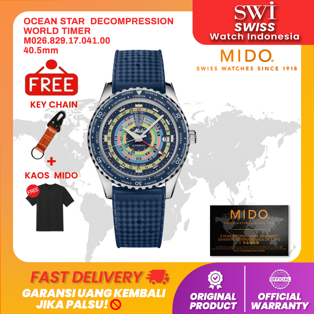 Jam Tangan Pria Mido M026.829.17.041.00 Ocean Star Decompression World