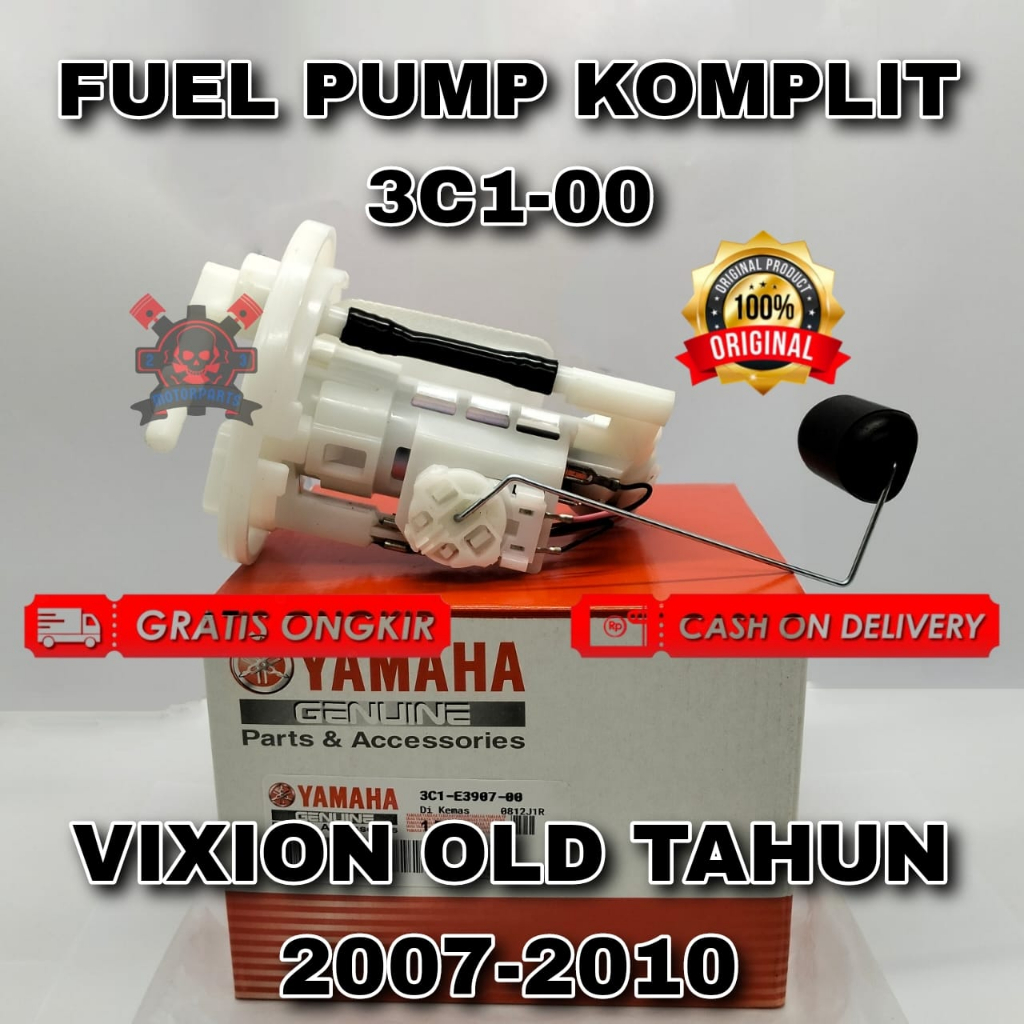 FUEL PUMP KOMPLIT YAMAHA 3C1-00 BUAT MOTOR VIXION OLD TAHUN 2007-2010 ASLI ORIGINAL YAMAHA YGP