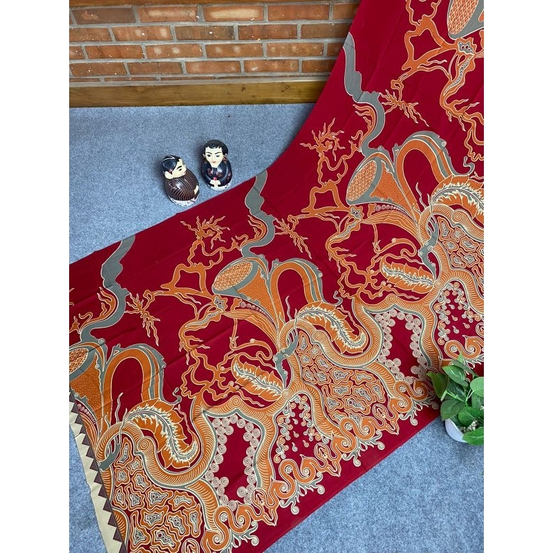 Kain Batik modern Solo katun printing motif abstrak trompet
