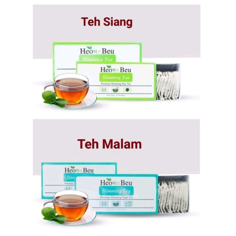 

Heo Beu sepaket teh pelangsing Asli original Ampuh turunkan Berat Badan 100% BPOM