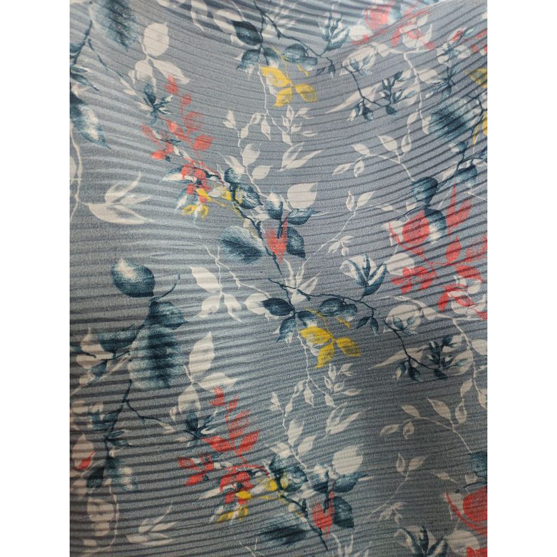 Bahan kain meteran Plisket motif St283Mdr harga per 0,5 meter