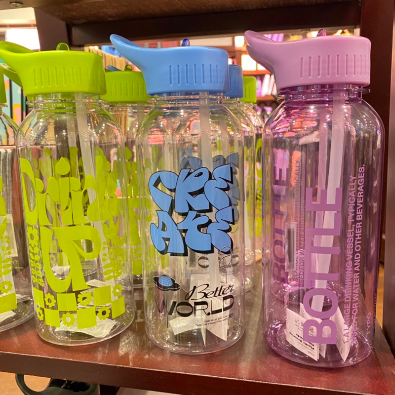 Botol minum 1L dan 600ml TYPO [JASTIP]