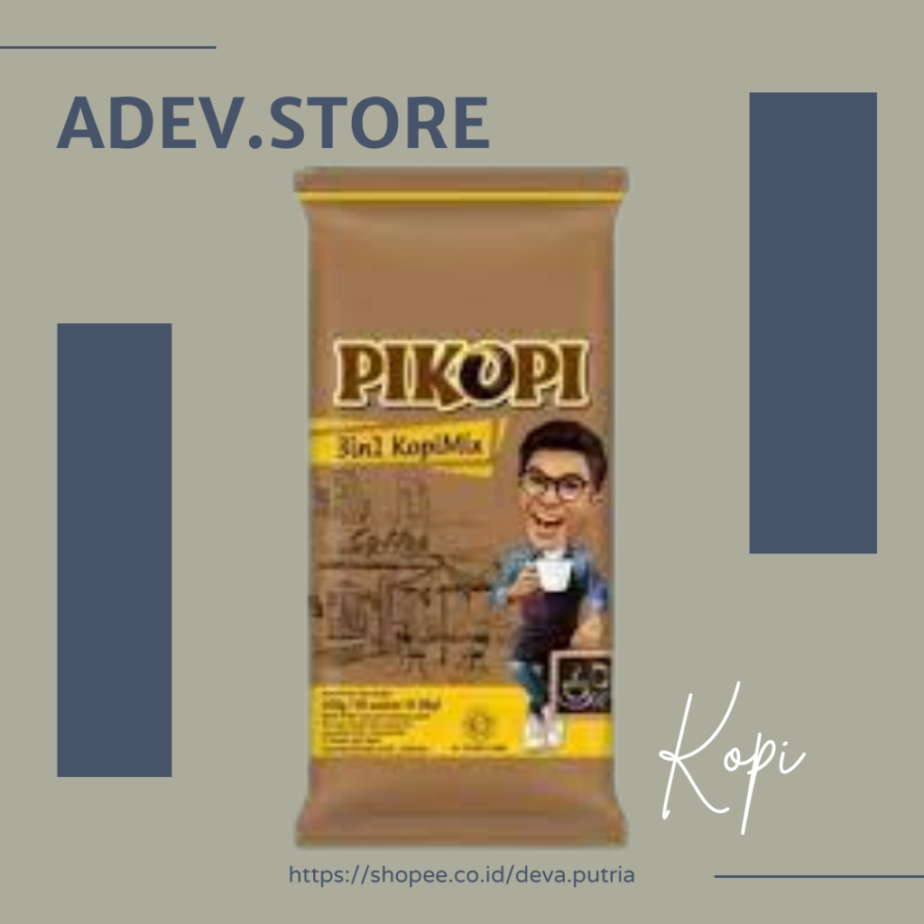 

Pikopi 3in1 kopi mix isi 9 sachet