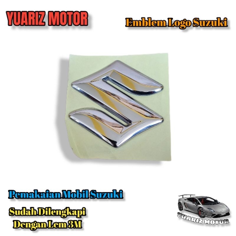 Emblem Logo Suzuki Original/ Logo Emblem Suzuki Grand Vitara S-Presso XL7 New Carry Jimny Baleno Ign