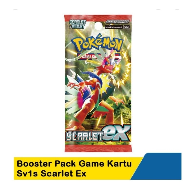 Pokemon Booster Pack Game kartu Sv1s Scarlet Ex