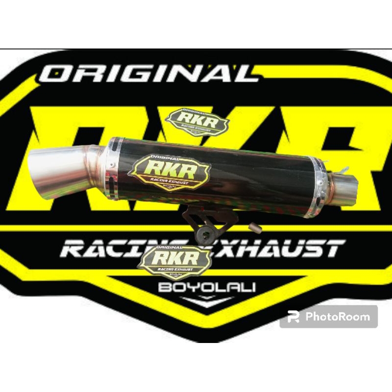 knalpot RKR drag black samplong inlet 38
