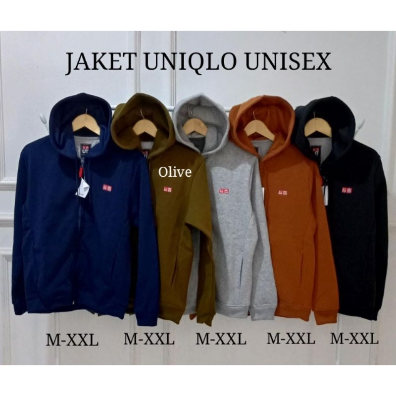 Jaket Hoodie Uniqlo Pria dan Wanita