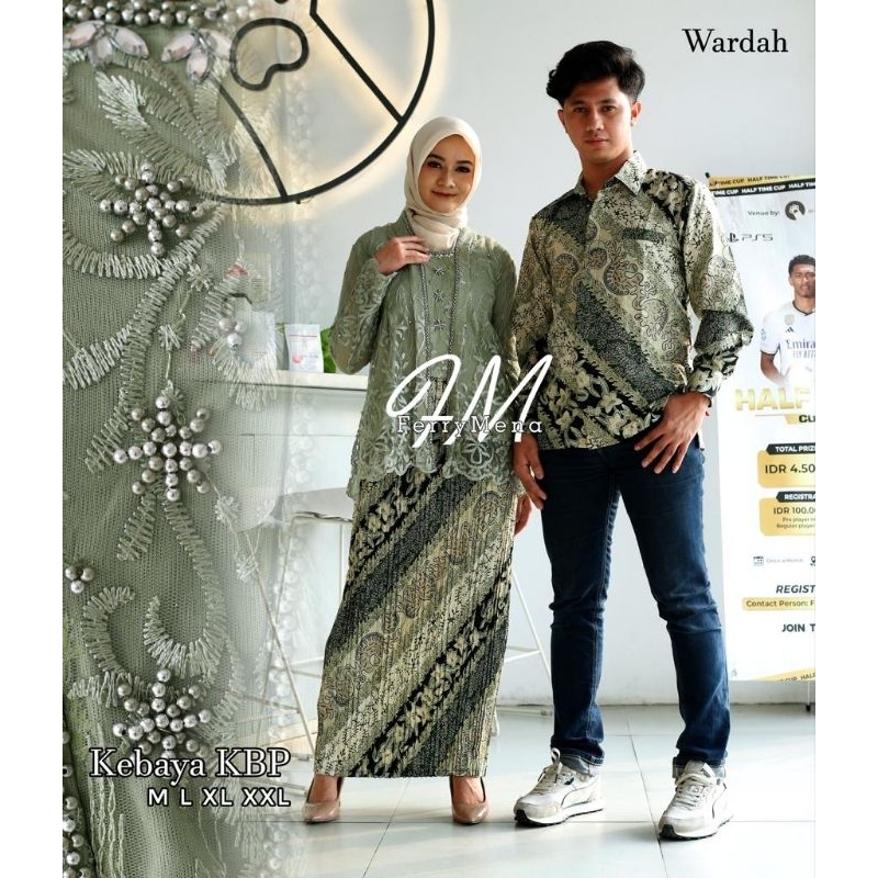 set, couple kebaya kutu baru payet/kebaya wisuda/kebaya modern/kebaya pestakebaya couplekebaya sarim