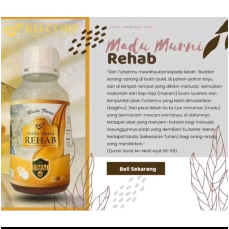 

madu murni Flores rehab hati 500 gram