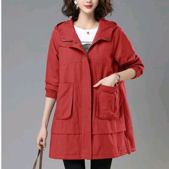 JAKET PARKA WANITA KEKINIAN / JAKWT WANITA TERBARU / JAKET PANJANG WANITA