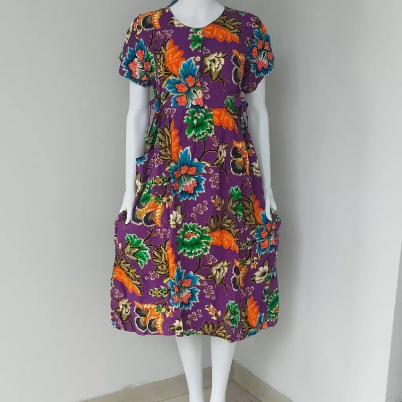 Ay00 DASTER KENCANA UNGU LABEL BIRU DS47/BAJU TIDUR WANITA GAUN MALAM