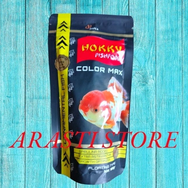 pelet Hokky fishfood color max pelet premium Ikan mas koki