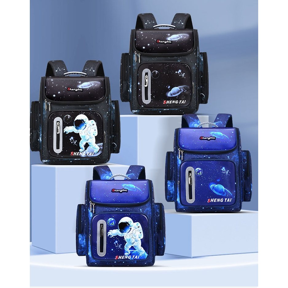 Tas ransel waterproof tas sekolah SD anak laki laki motif Astronot Space backpack Anak Sekolah SD As