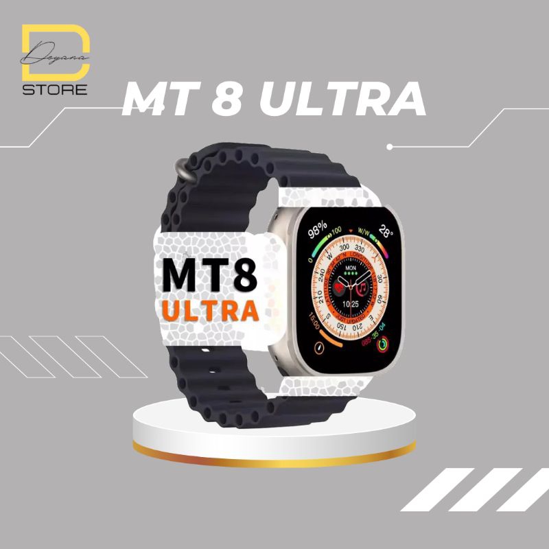 Smartwatch MT8 ultra 49mm free alpine loop strap bergaransi connect ios