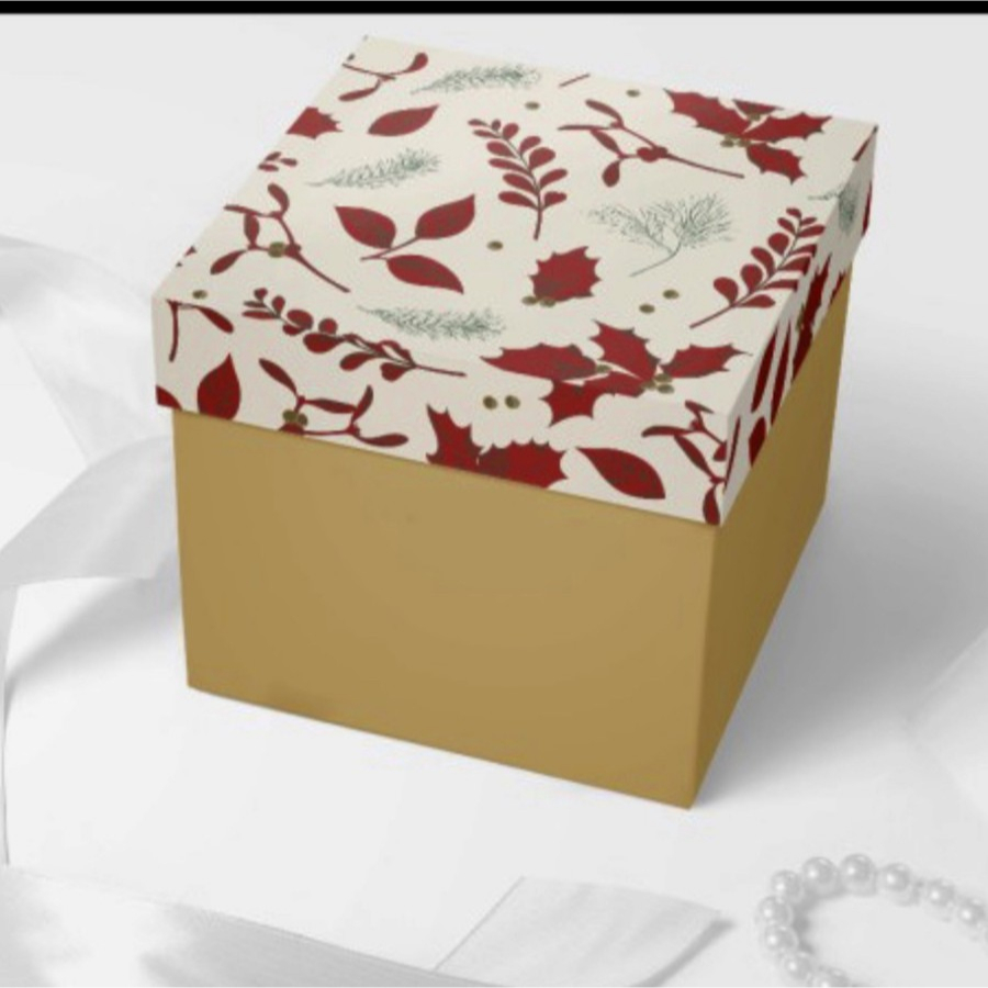 

(10 pcs) kardus chiffon cake dus bolu box kue tart ulang tahun kotak kemasan motif edisi leaf ukuran 22x22x16cm
